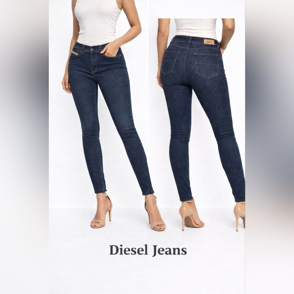 Diesel Highkee Slim Straight Jeans Dark Wash Stretch Size W29 L32